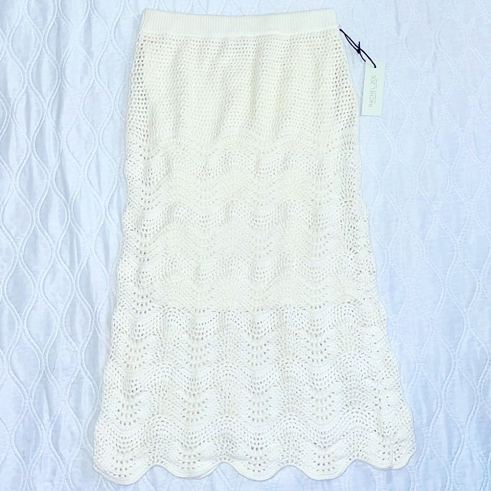 Rachel Zoe knit cropped top and skirt set size M - Picture 7 of 14